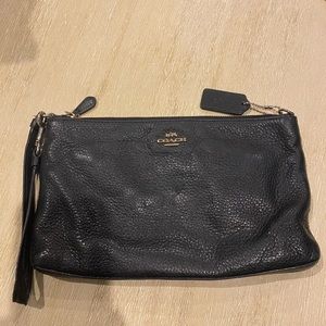 Small Black coach clutch